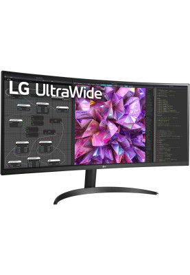 LG Монітор 34" 34WQ60C-B 2xHDMI, DP, Audio, IPS, 3440x1440, 21:9; sRGB 99%, CURVED, HDR10