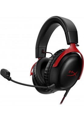 HyperX Гарнiтура Cloud III 3.5mm/USB-A/USB-C Black/Red