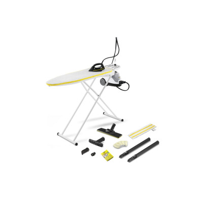 Karcher Пароочисник SI 4 EasyFix Iron, 2000Вт, 800мл, 3.5Бар, гладка дошка, утюг, швабра, білий