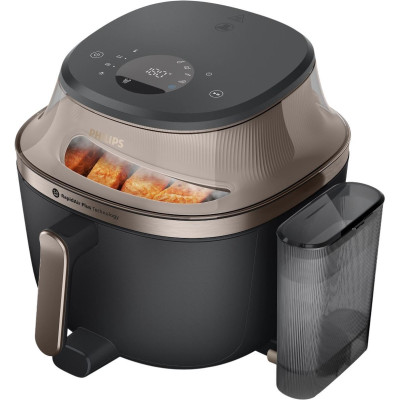 Philips Мультипіч Philips Series 5000 OVI SteamFry 2000Вт, чаша-7.2л, сенсорне кер., 12 авто. програм, аксесуари, пластик, чорний