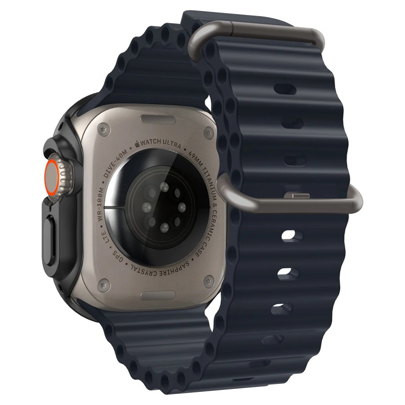 Spigen Чохол-накладка для Apple Watch Ultra (49mm) Thin Fit, Black