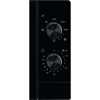 Electrolux Мікрохвильова піч 20л, хутро. керування, 800Вт, гриль, чорний