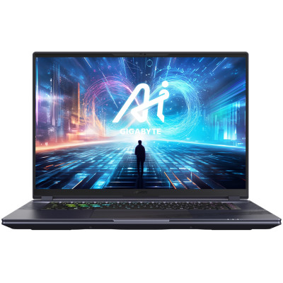 Gigabyte Ноутбук AORUS G6X 16.0 QHD 165Hz, Intel i7-13650HX, 16GB, F1TB, NVD4060-8, DOS, чорний