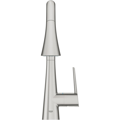Grohe Змішувач для кухні Scala, довж.виливу - 231мм, поворотний/витяжний, 1важіль, супер сталь