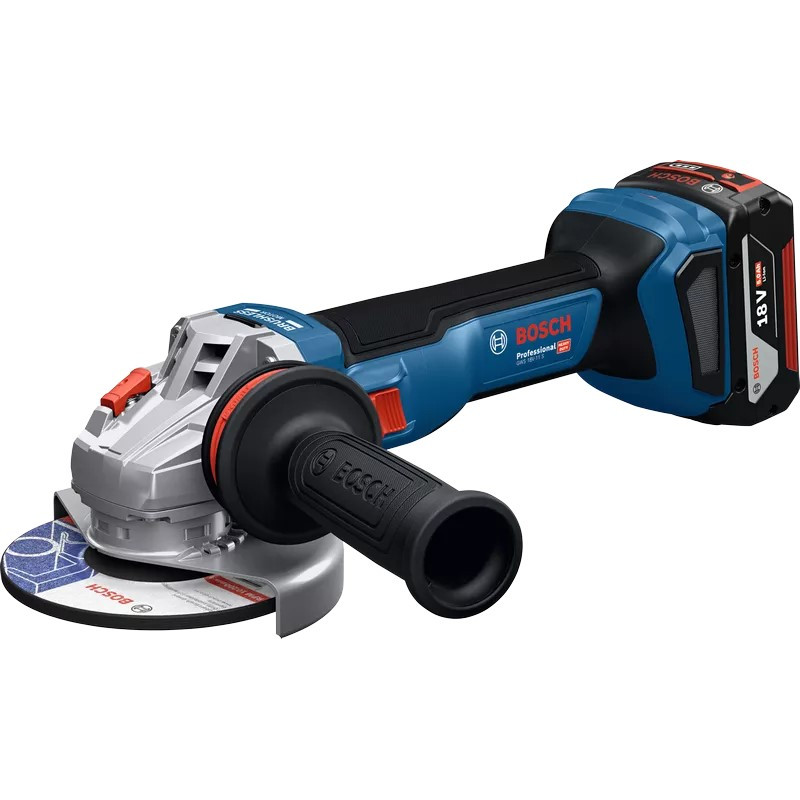 Bosch Шліфмашина кутова акумуляторна  GWS 18V-11S 125мм 18В 1x5А·год 0-9000об·хв 1.7кг кейс ЗП GAL1880CV