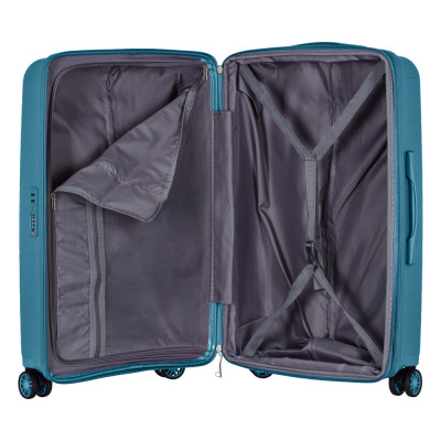 2E Валіза, Aero, поліпропілен, середня, 63/78 л, TSA, 4 колеса, EXP, синій 2E Валіза, Aero, поліпропілен, середня, 63/78 л, TSA, 4 колеса, EXP, синій