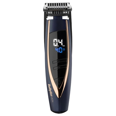 BaByliss E879E, Тример для стрижки бороди, 2 насадки, чорний