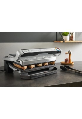 Tefal Гриль прижимний OptiGrill+ XL 2000Вт, темп. режимів-4, з`ємні пластини, алюміній, метал