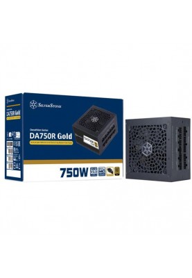 SilverStone Блок живлення Decathlon (750W), >90%, 80+ Gold, 120мм, 1xMB, 24pin(20+4), 2xCPU 8pin(4+4), 4xMolex, 8xSATA, 4xPCIe 8pin(6+2), 1 x -2x6, Fully modular