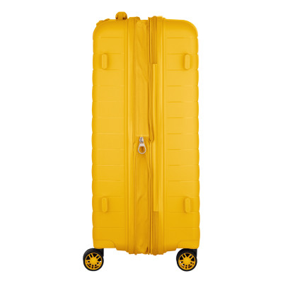 2E Валіза, Aero, поліпропілен, середня, 63/78 л, TSA, 4 колеса, EXP, янтарно-жовтий