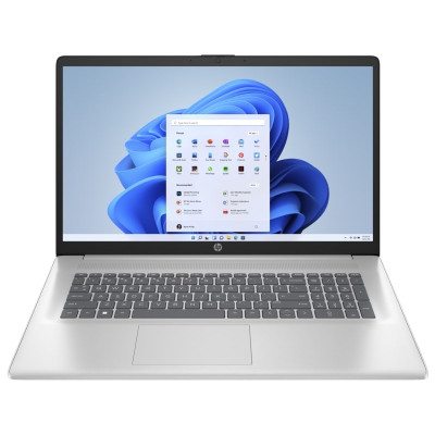 HP Ноутбук 17-cp3000ua 17.3" FHD IPS AG, AMD R7-7730U, 16GB, F1024GB, UMA, Win11, сріблястий