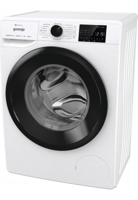 Gorenje Пральна машина фронтальна, 8кг, 1400, A+++, 46,5см, дисплей, інвертор, пара, Wi-Fi, білий