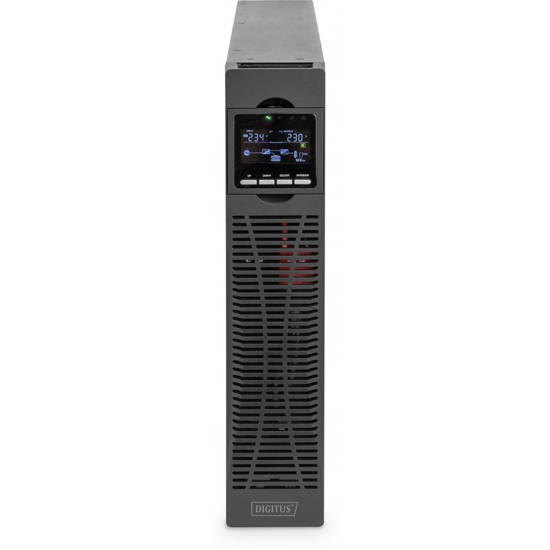 Digitus ДБЖ OnLine, 1000VA/1000W, LCD, 8xC13, RJ45, RS232, USB, Rack/Tower