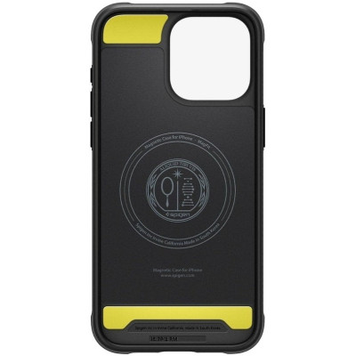 Spigen Чохол для Apple iPhone 15 Pro Max Rugged Armor MagFit, Matte Black