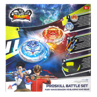 Infinity Nado Набір VI Proskill Battle Set Лютий Дракон і Палаючий Бойовий Ведмідь (Fury Wave Dragon vs Blazing War Bear) Infinity Nado Набір VI Proskill Battle Set Лютий Дракон і Палаючий Бойовий Ведмідь (Fury Wave Dragon vs Blazing War Bear)