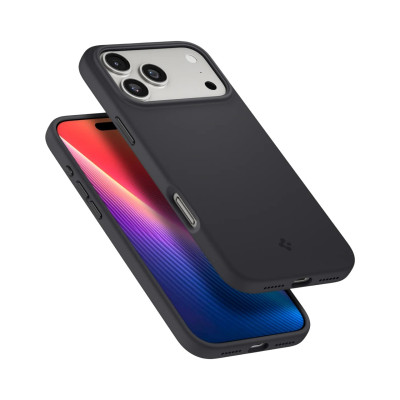 Spigen Чохол Spigen для iPhone 17 Pro, Silicone Fit MagFit, Black Spigen Чохол Spigen для iPhone 17 Pro, Silicone Fit MagFit, Black