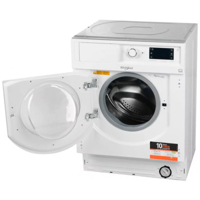Whirlpool Прально-сушильна машина вбудована фронтальна, 7(5)кг, 1400, A+++, 60см, дисплей, пара, інвертор, білий