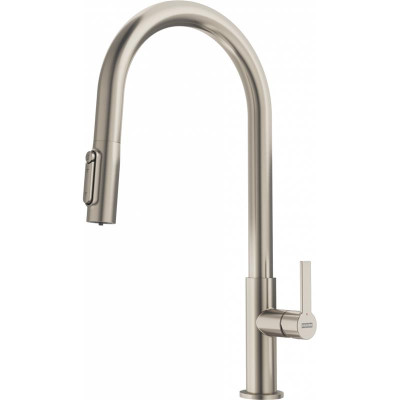 Franke Змішувач для кухні Maris Slim J Clear Water, довж.виливу - 221 мм, поворотний, 1+1 фільтр, сталь
