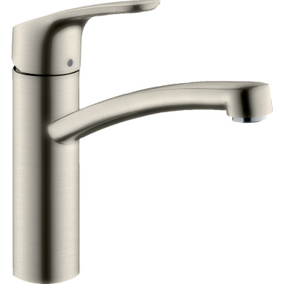 Hansgrohe Змішувач для кухні Focus, довж.виливу - 220мм, поворотний, 1важіль, KM160, сталь