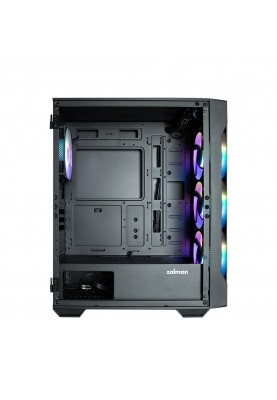 Zalman Корпус I3 Neo TG, без БЖ, 1xUSB3.0, 2xUSB2.0, 4x120mm RGB fans, TG Side/Front Panel, ATX, чорний