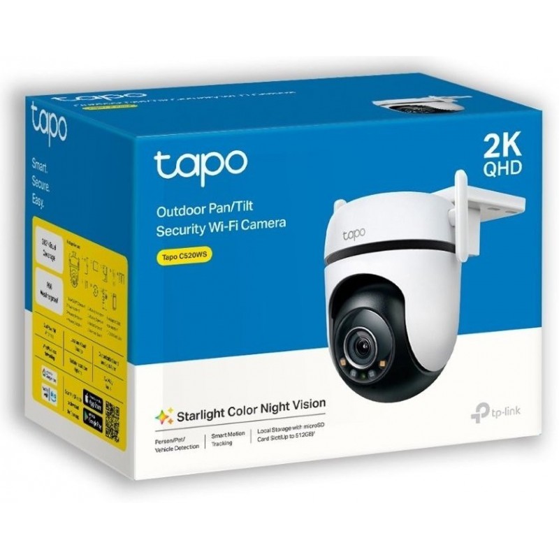 TP-Link IP-Камера Tapo C520WS 4MP N300 1xFE LAN зовнішня поворотна