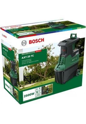 Bosch Подрібнювач садовий AXT 25 TC 2500Вт 40 об/хв 45мм 53 л. 30.5кг ріжуча система Turbine-Cut низькошумний