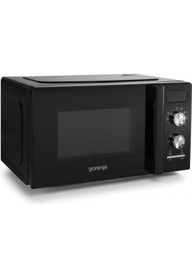 Gorenje Мікрохвільова піч, 20л, хутро. керув., 800Вт, дисплей, чорний