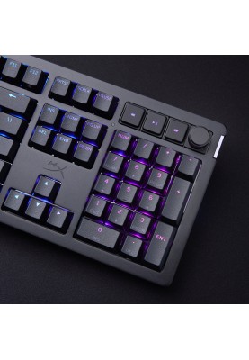 HyperX Клавіатура механічна Alloy Rise 106key, Red, USB-A, EN/UA, RGB, чорний