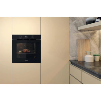 Whirlpool Духовий шафа електричний, 71л, A+, дисплей, конвекція, телескопічні напрямні, чорний