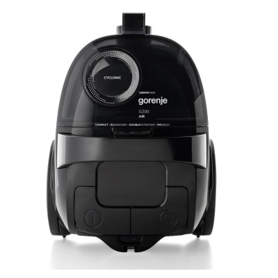 Gorenje Пилосос контейнерний, 800Вт, конт пилок -2.2л, HEPA, телескоп трубка, чорний