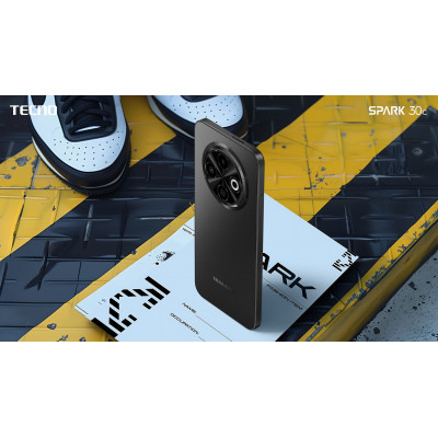TECNO Смартфон Spark 30C (KL5n) 6.67" 6/128ГБ, 2SIM, 5000мА рік, Orbit Black