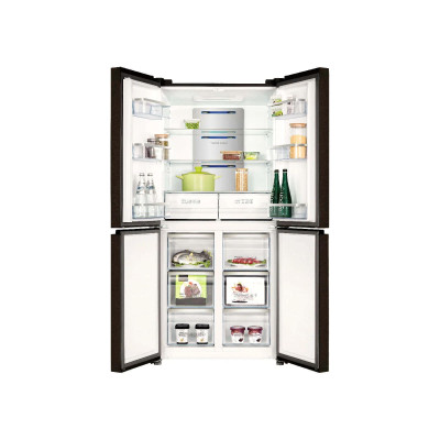 TCL Холодильник багатодверний, 185х84х68, холод.відд.-301л, мороз.відд.-169л, 4 дв., A++, NF, інв., диспл зовн., зона св-ті, нерж