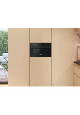 Whirlpool Мікрохвильова піч вбудована, 31л, електронне упр., 1000Вт, гриль, дисплей, чорний