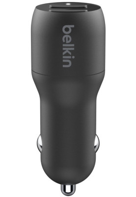Belkin Автомобільний ЗП Car Charger 24W Dual USB-A, USB-A - MicroUSB, 1m, black