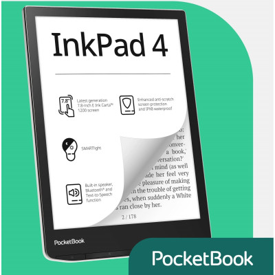 PocketBook Електронна книга 743G InkPad 4, Stardust Silver