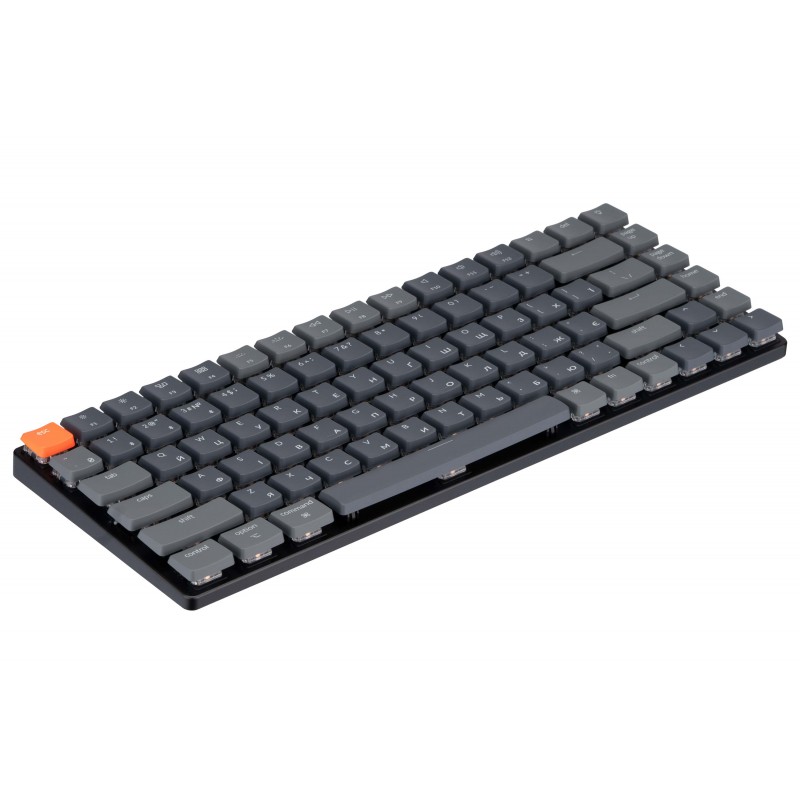 Keychron Клавіатура механічна K3 84Key, Gateron Blue, BT/USB-A, Low Profile, EN/UKR, RGB, Black