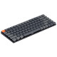 Keychron Клавіатура механічна K3 84Key, Gateron Blue, BT/USB-A, Low Profile, EN/UKR, RGB, Black