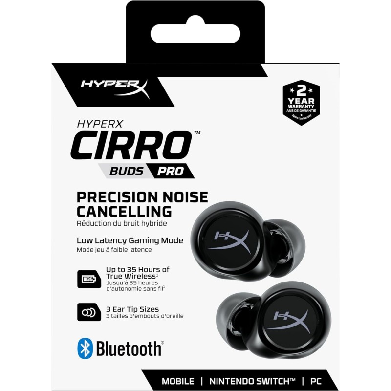 HyperX Гарнітура Cirro Buds Pro TWS WL USB-A Black
