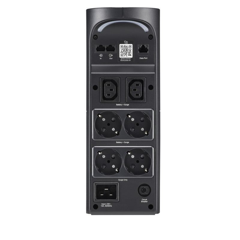 APC Джерело безперебійного живлення Back-UPS Pro 2200VA /1320W, LCD, USB, RGB Lights, 4xSchuko + 2xC13