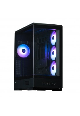 Zalman Корпус P50 DS без БР, 2xUSB3.0, 1xUSBType-C, 4x120мм ARGB, VGA 435мм, LCS ready, TG Side Panel, ATX, чорний