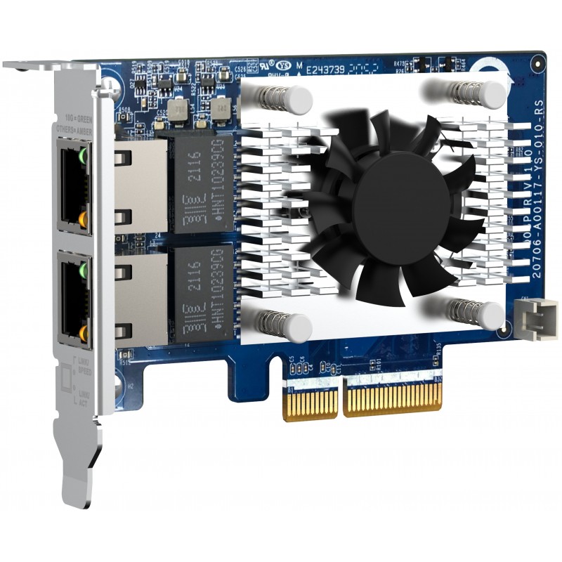 QNAP Мережева карта Dual-port (10Gbase-T) 10GbE PCIe Gen3 x4