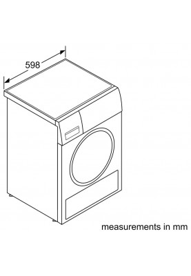 Bosch Сушильна машина тепловий насос, 8кг, A++, 60см, дисплей, білий