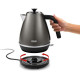 Delonghi Електрочайник Distinta Titanium, 1.7л, Strix, метал, сірий