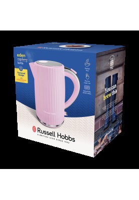 Russell Hobbs Електрочайник Eden, 1.7л, нержавіюча сталь, пластик, малиновий