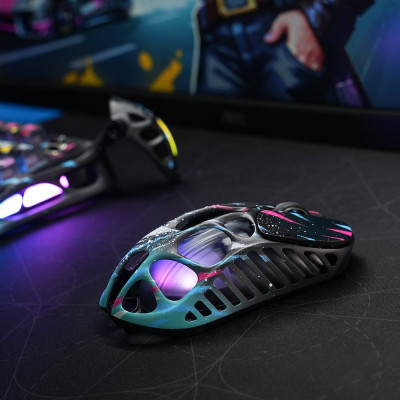 GravaStar Миша Mercury X Pro, 8K, BT/WL/USB-A, RGB, Neon Graffiti