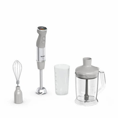 Tefal Блендер Tefal заглибний Quickchef+ 1000Вт, 3в1, чаша-800мл, чопер-1000мл, турборежим, сріблясто-сірий