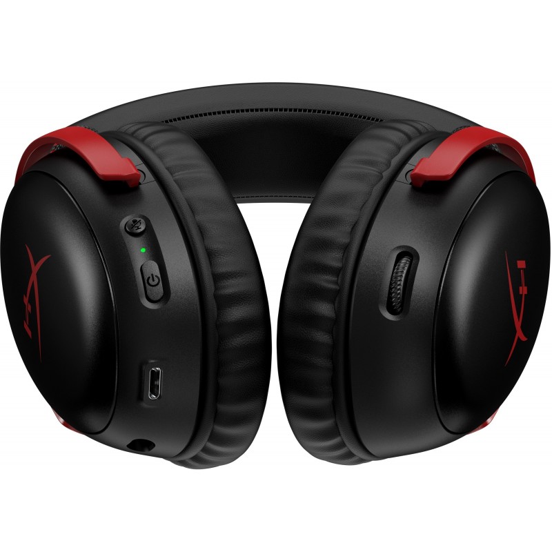 HyperX Гарнітура ігрова Cloud III, WL/USB-A/USB-C, чорно-червоний