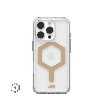 UAG Чохол для iPhone 16 Pro, Plyo Magsafe, Ice/Gold