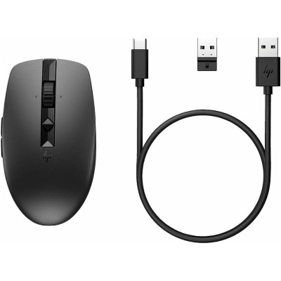 HP Миша 710 Rechargeable Silent, USB-A/WL/BT, чорний