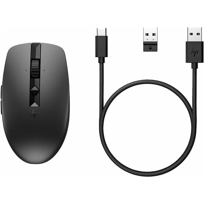 HP Миша 710 Rechargeable Silent, USB-A/WL/BT, чорний